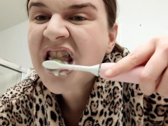 Drooling Spitting Tooth Brushing