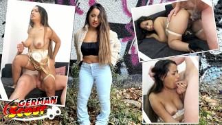 GERMAN SCOUT - Маленькая Latina карлик Munequita Enfadada разговаривает с большим членом Casting Fuck в Berlin