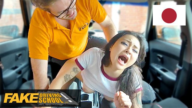 Rae Lil Black takes the Instructors Big Cock in her TIGHT JAPANESE pussy - Fake Driving School