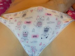 Guy fingering pussy  in my panties. Orgasm for good mood