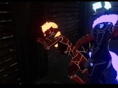 Synth slut gets fucked in an ally