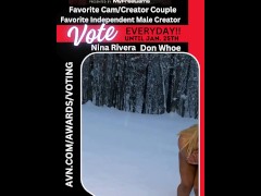 Who wants to build a snowman with me Sexy Nina Rivera