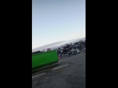 3 fine bitches at the scrap yard