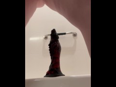 New toy in the shower pt.2