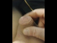 Stroking my useless nub. Desperate to cum.