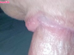 licking the pink head deliciously