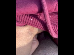 Quickie outside the store