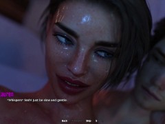 Touching My Horny Stepmom's Pussy While Bathing Together - 3D Hentai - Life in Santa County