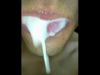 I Give you Permission to Cum in my Mouth, Tongue, Kiss, Long Tongue, Submissive, Hard, Teen, POV