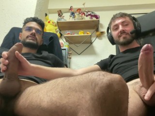 Watching Porn and Jerking off Witrh my Friend