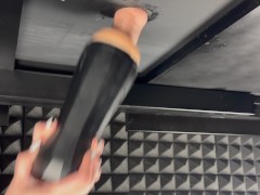 Milking with Cupsland twirl stroker