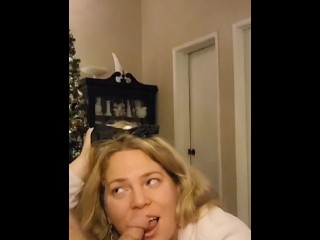 Pretty Chelsi Sucks the CUM out like a Good GIRL