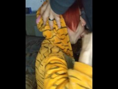 Любительский домашний отсос с финалом на лицо