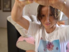 I peed on my white socks