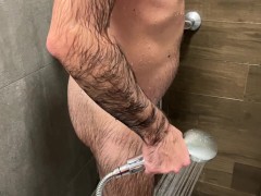 Earl takes a shower, and relieves himself at the same time