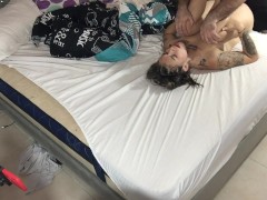 I have sex with my horny stepdad and he cums inside me.