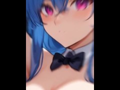 ~縦動画~【変態エロアニメ】巨乳バニーガールの臭いムレムレの汗だくボディ・脇フェチ・匂いフェチ - Screenshot 2 of 16 - Asian