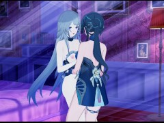Ruan Mei x Herta Fingering (Honkai Star Rail Yuri)