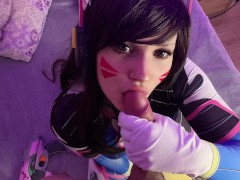 D.Va blowjob after match - Overwatch cosplay - Screenshot 6 of 16 - Anime Cosplay