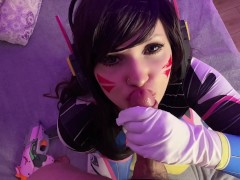 D.Va blowjob after match - Overwatch cosplay - Screenshot 8 of 16 - Cosplay