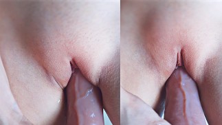 PINK PUSSY dildo masturbation intense moans ASMR!