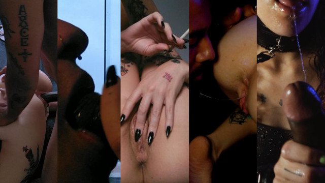 IN THIS COMPILATION SHE SMOKES, SWALLOWS EVERYTHING AND ASKS TO BE FUCKED HARD