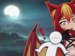 Being a Horny Werewolf Girl's Throat Dildo! [Throat Sounds] [Vore] [Stomach Sounds] [Post-Vore]