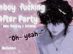 Femboy after party [M4A] [Part 1] [wet] emo femboy x listener]