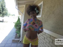 Ebony Babe Daizy Cooper Loves Rough White Chocolate! 5/16