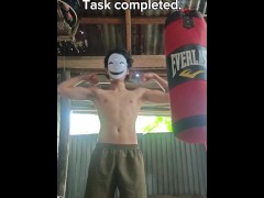 Not stopping working out until i became toji day 3