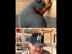 Beefy Pup in Cold Shower - Screenshot 2 of 16 - Furry Animation