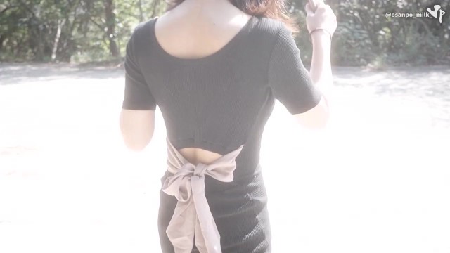 ローターを入れたまま散歩！歩けなくなる彼女で遊んでしまった。おまんこには巨大ディルドが突っ込まれ、電マでクリトリスを同時責め(素人、個人撮影、日本人)