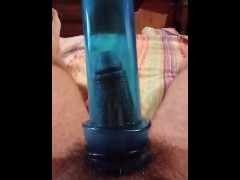 PENIS PUMP - JELKING CUM IN PENIS PUMP BIG HARD DICK PENIS PUMPING BIG SIZE