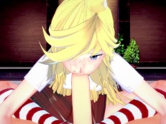 Panty Anarchy from Panty and Stocking Gives You A Footjob Hentai POV