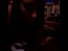 Rolling blunt topless  getting ready for ROXY Fox debut