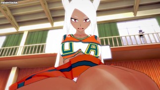 Rumi from My Hero Academia Works Out With a Footjob! Hentai POV