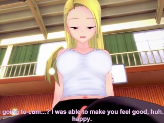 Lucy from Fairy Tail Works out with a Footjob! Hentai POV