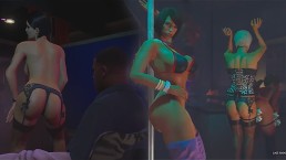 Grand Theft Auto V Strip Club with Nude Mods NSFW Sex Game Play #01 . GTA 5 Porn Game Play