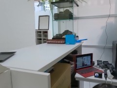 美人メガネお姉さんOLの会社に押しかけて... ①　受付嬢の業務中なのにキス、乳首舐め、生ちんこをお尻にグリグリしてから、生フェラ、最後はごっくん！ - Screenshot 15 of 16 - Cock Sucking