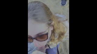 Amateur Milf Public Beach Blowjob