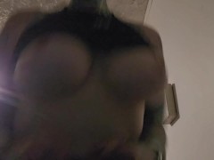 Jogging with my tits out! 8/16