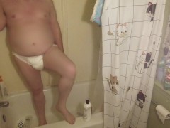 Little ADBL Adult Baby Shows all in the Tub and Dances Sissy Sub Fun Little Time Must See HD POV 3