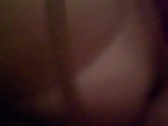 Lonely housewife playing all by herself.