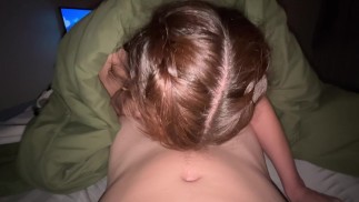 Stunning Latina with huge ass sucks cock then rides it.