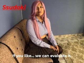 Chica De Pelo Rosado Fue a Alquilar un Cuarto Pero Terminó Alquilando Su Cuerpo, Le Encanto
