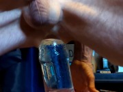 Straight Male Streching Ass On Huge Bottle Knot