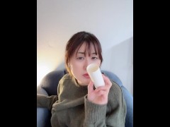 【無修正】トイレットペーパーの芯ってちんこの直径と同じくらいかも♡と考えてたらオナニーしたくなっちゃった♡ - Screenshot 5 of 16 - ゆかろん