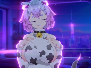 ASMR | Ear Cleaning by a Cute Cyber Cow | Whispered Roleplay
