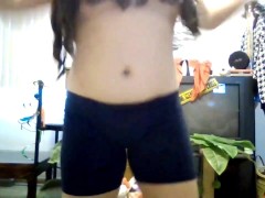 Asian Girl's Sexy Workout With Me: Cardio Dancing