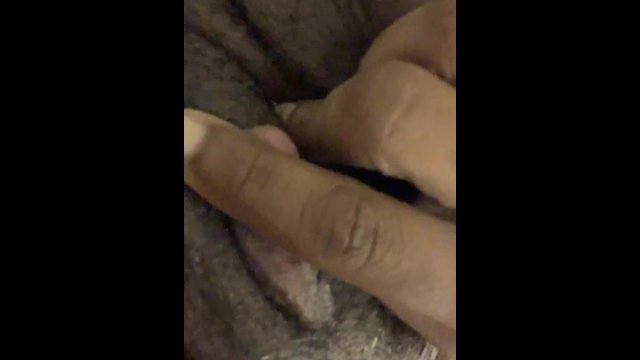 Hairy Horny FTM bath time masturbation